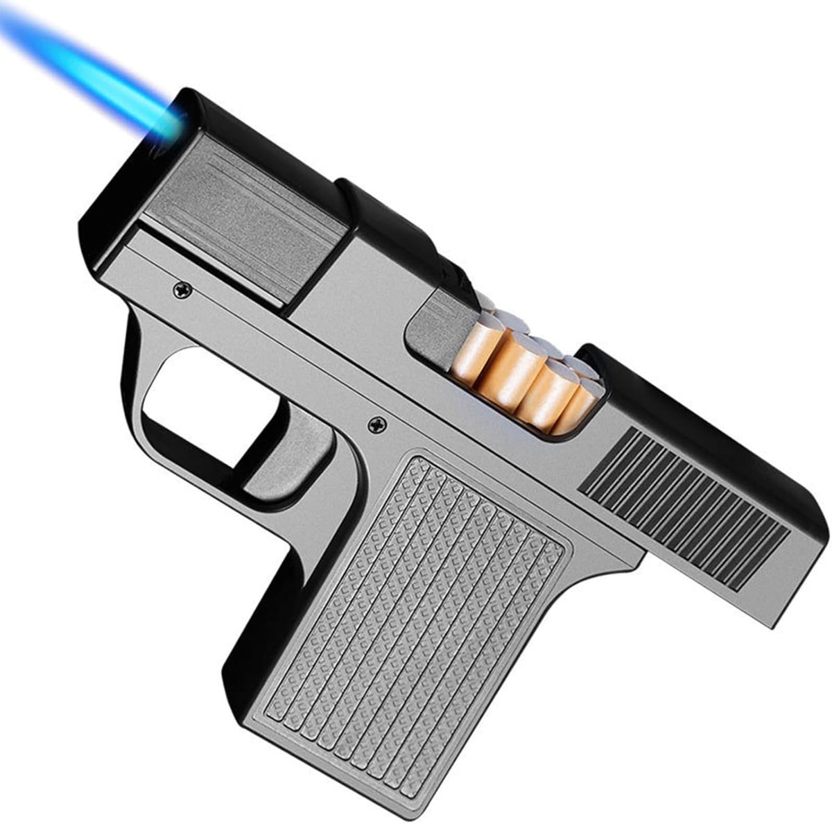Beretta M9 Replica Pistol Lighter - Gold & Silver Set