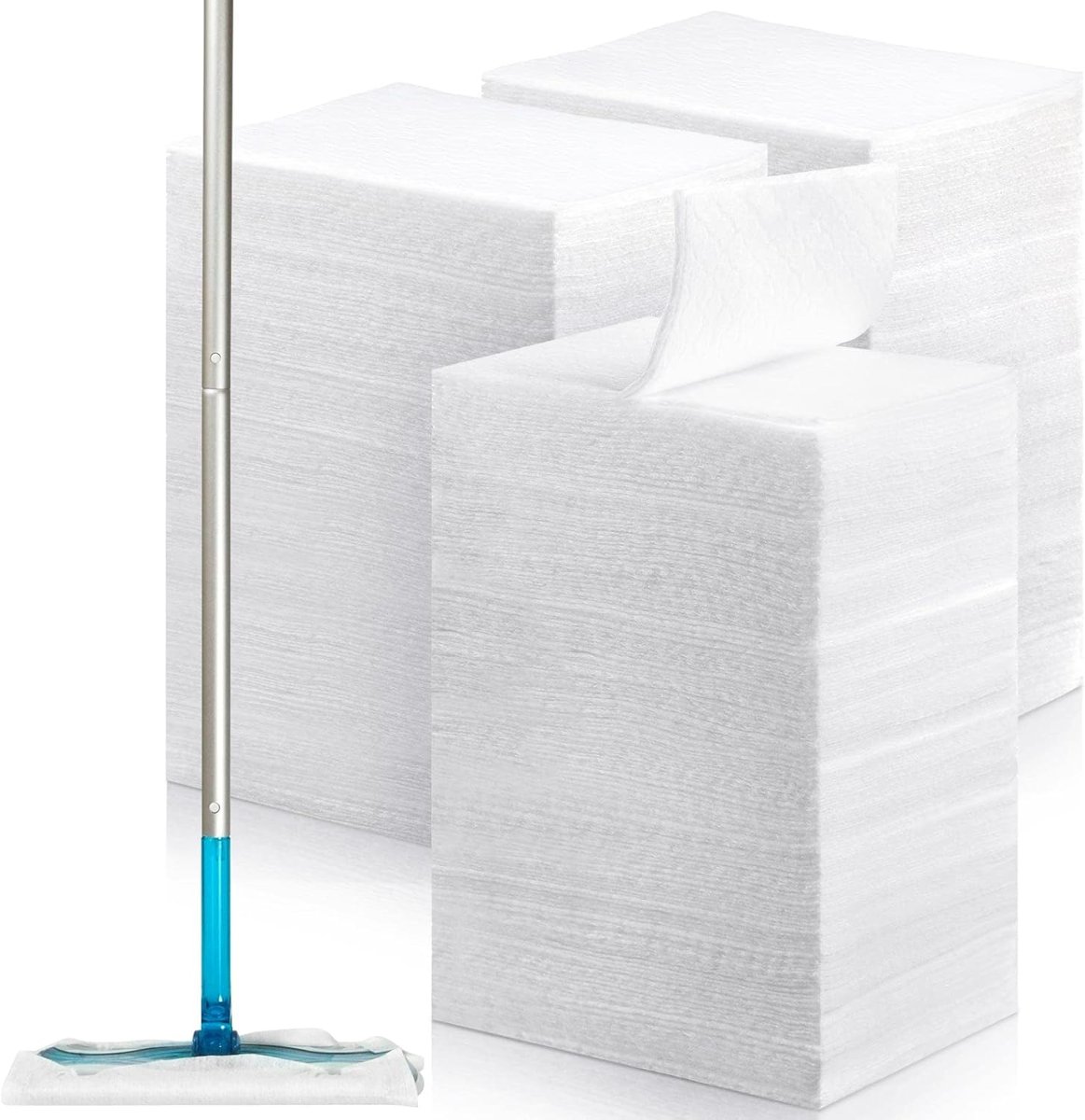 Hoolerry 900 Count Dry Sweeping Cloths Compatible with Swiffer Sweeper, Disposable Dry Mop Refills, Dusting Cloths Duster Refills Mop Pads for Hardwood Tile Vinyl Floor, 11.81 x 8.66 Inch