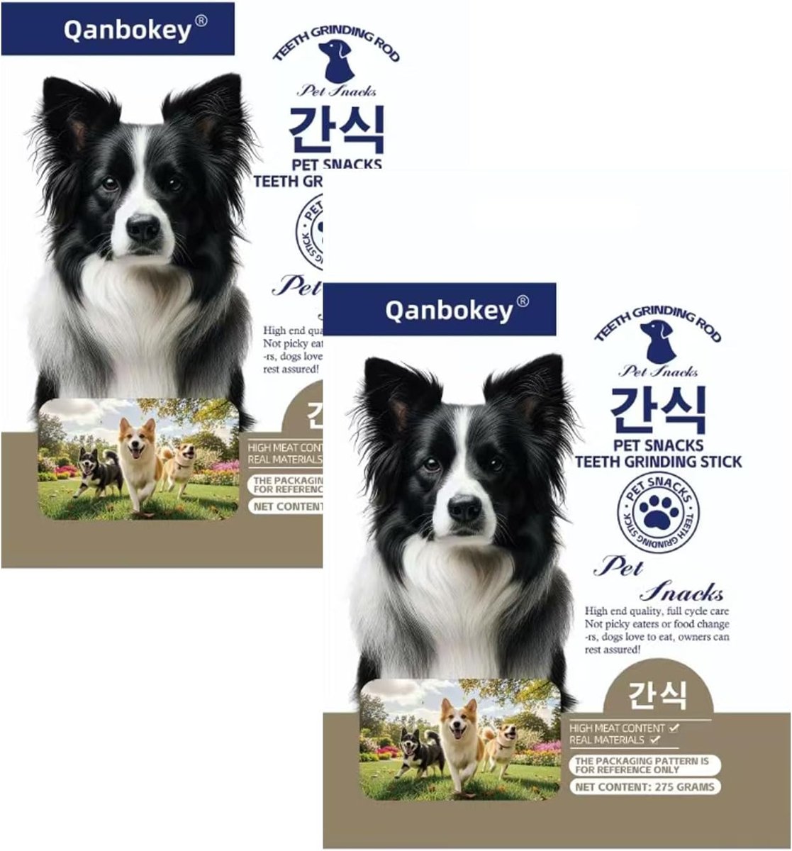 Qanbokey Pet Snacks Teeth Grinding Sticks for Dogs